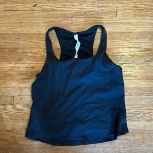 Lululemon Black tank with built in bra size 14 Brand New